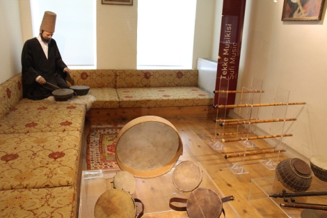 Musical instruments used by the Sufis.